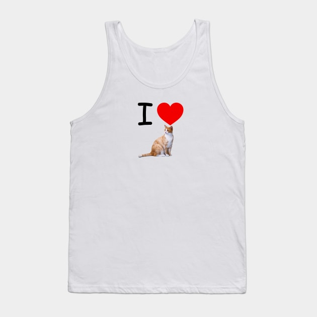 I HEART CREAMSICLE TABBY CATS Tank Top by EmoteYourself